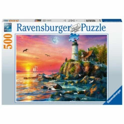 Ravensburger Puzzel Vuurtoren In De Avond - 500 Stukjes