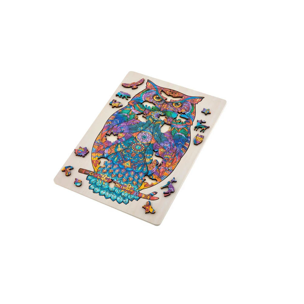 Grafix Houten Puzzel Uil - 130 Stukjes 6 Grafix Houten Puzzel Uil - 130 Stukjes - Afbeelding 6