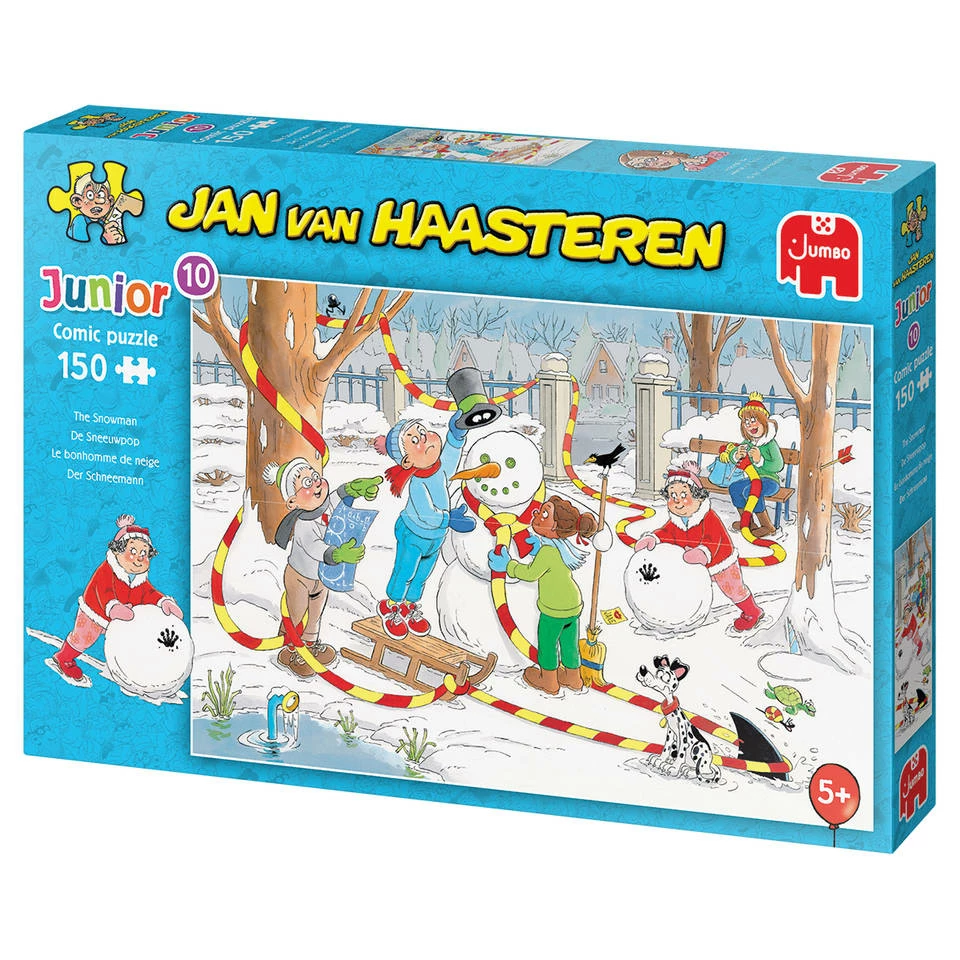 Jumbo Jan Van Haasteren Junior Puzzel De Sneeuwpop - 150 Stukjes 4 Jumbo Jan Van Haasteren Junior Puzzel De Sneeuwpop - 150 Stukjes - Afbeelding 4
