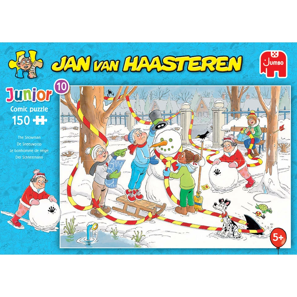 Jumbo Jan Van Haasteren Junior Puzzel De Sneeuwpop - 150 Stukjes 2 Jumbo Jan Van Haasteren Junior Puzzel De Sneeuwpop - 150 Stukjes - Afbeelding 2