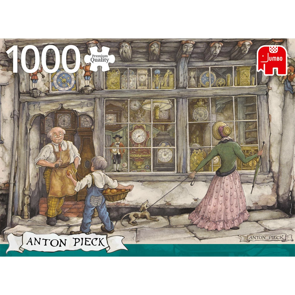 Jumbo Premium Collection Anton Pieck Puzzel De Klokkenwinkel - 1000 Stukjes 2 Jumbo Premium Collection Anton Pieck Puzzel De Klokkenwinkel - 1000 Stukjes - Afbeelding 2