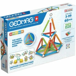 Geomag Super Color Recycled Bouwset - 60 Stukjes