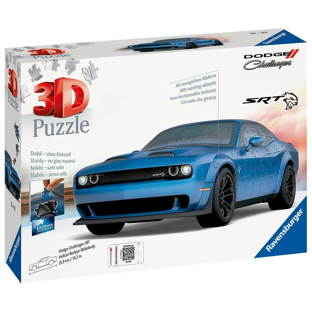 Ravensburger 3D-puzzel Dodge Challenger Hellcat Redeye Widebody - 108 Stukjes 1 Ravensburger 3D-puzzel Dodge Challenger Hellcat Redeye Widebody - 108 Stukjes