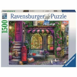 Ravensburger Puzzel Liefdesbrieven En Chocolade Shop - 1500 Stukjes