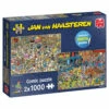 Jumbo Jan Van Haasteren Puzzelset De Speelgoedwinkel & Rollerdisco - 2 X 1000 Stukjes