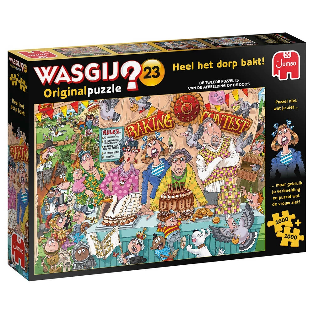 Jumbo Wasgij Puzzelset Heel Het Dorp Bakt - 2 X 1000 Stukjes 1 Jumbo Wasgij Puzzelset Heel Het Dorp Bakt - 2 X 1000 Stukjes