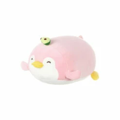 Miniso Pluchen Liggende Pinguïn Met Avocado - Roze
