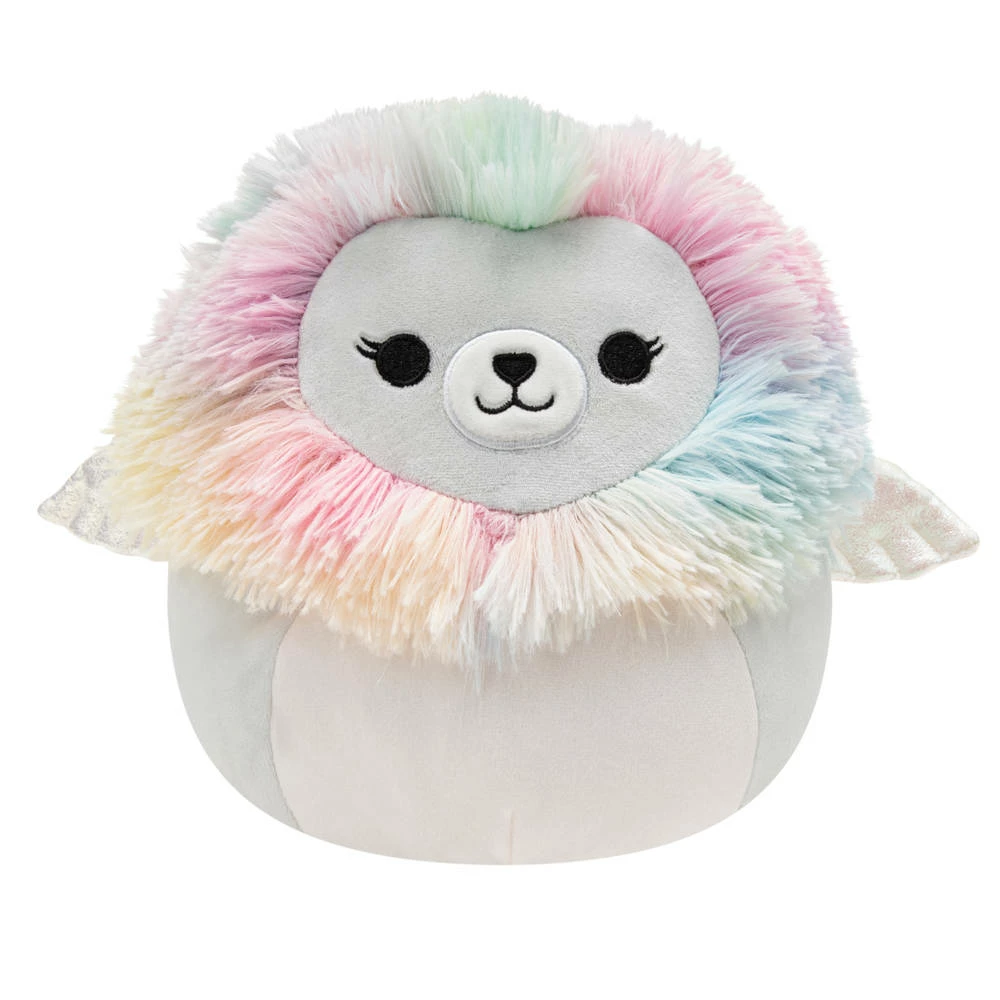Pluchen Squishmallows Grijze Leeuw Met Glittervleugels - 40 Cm 1 Pluchen Squishmallows Grijze Leeuw Met Glittervleugels - 40 Cm
