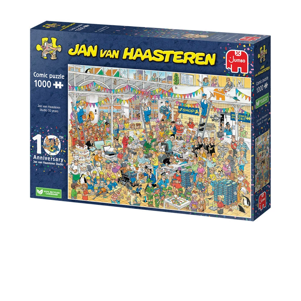 Jumbo Jan Van Haasteren Puzzel 10 Jaar Jan Van Haasteren Studio - 1000 Stukjes 4 Jumbo Jan Van Haasteren Puzzel 10 Jaar Jan Van Haasteren Studio - 1000 Stukjes - Afbeelding 4