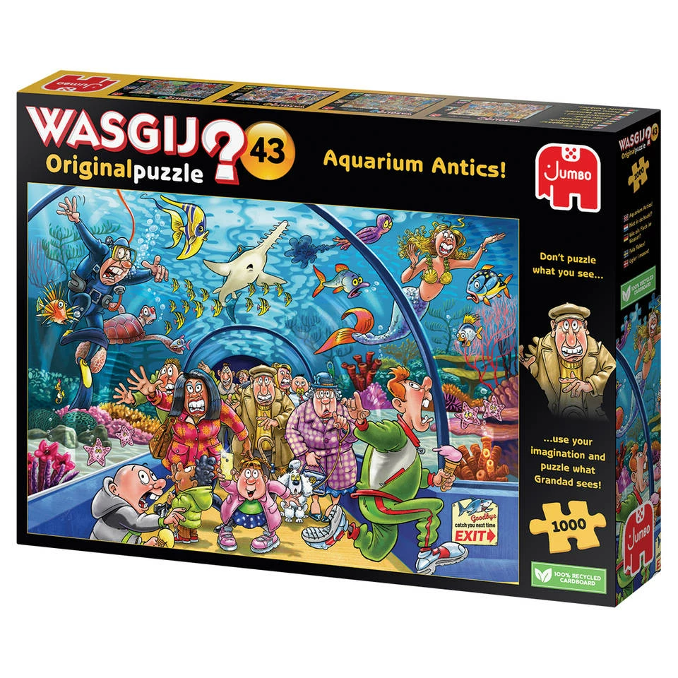 Jumbo Wasgij Original 43 Puzzel Aquarium Antics - 1000 Stukjes 4 Jumbo Wasgij Original 43 Puzzel Aquarium Antics - 1000 Stukjes - Afbeelding 4