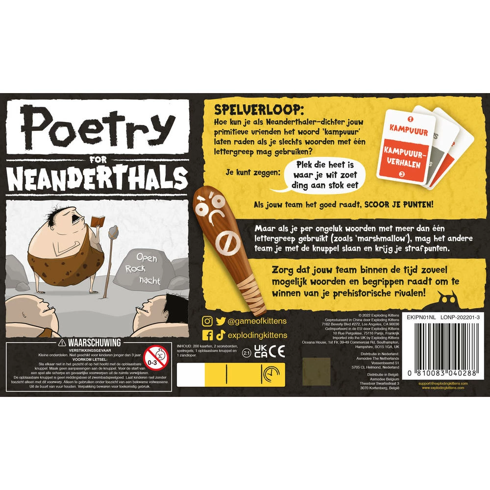 ASMODEE Poetry For Neanderthals 2 ASMODEE Poetry For Neanderthals - Afbeelding 2