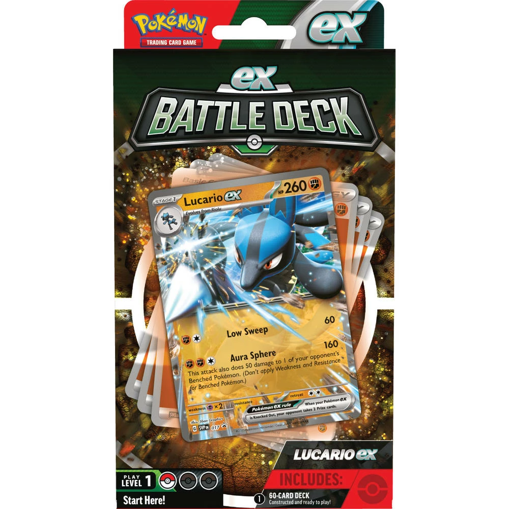 ASMODEE Pokémon TCG Ex Battle Deck Lucario 2 ASMODEE Pokémon TCG Ex Battle Deck Lucario - Afbeelding 2