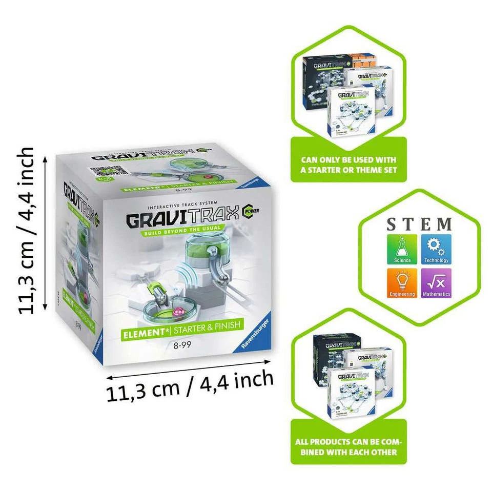 Ravensburger GraviTrax Power Element Start Finish Knikkerbaan 3 Ravensburger GraviTrax Power Element Start Finish Knikkerbaan - Afbeelding 3