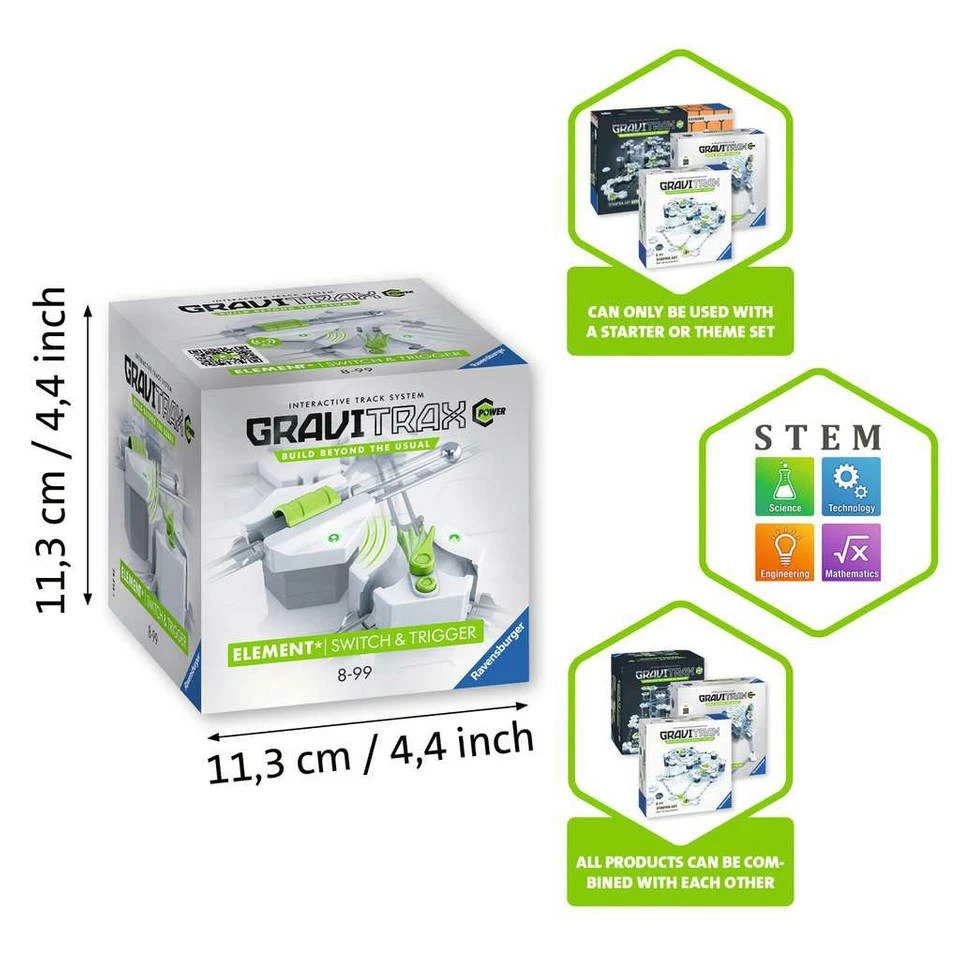 Ravensburger GraviTrax Power Element Switch Trigger Knikkerbaan 3 Ravensburger GraviTrax Power Element Switch Trigger Knikkerbaan - Afbeelding 3