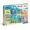 Clementoni Peppa Pig 10-in-1 Puzzelset - 18 + 30 + 48 + 60 Stukjes