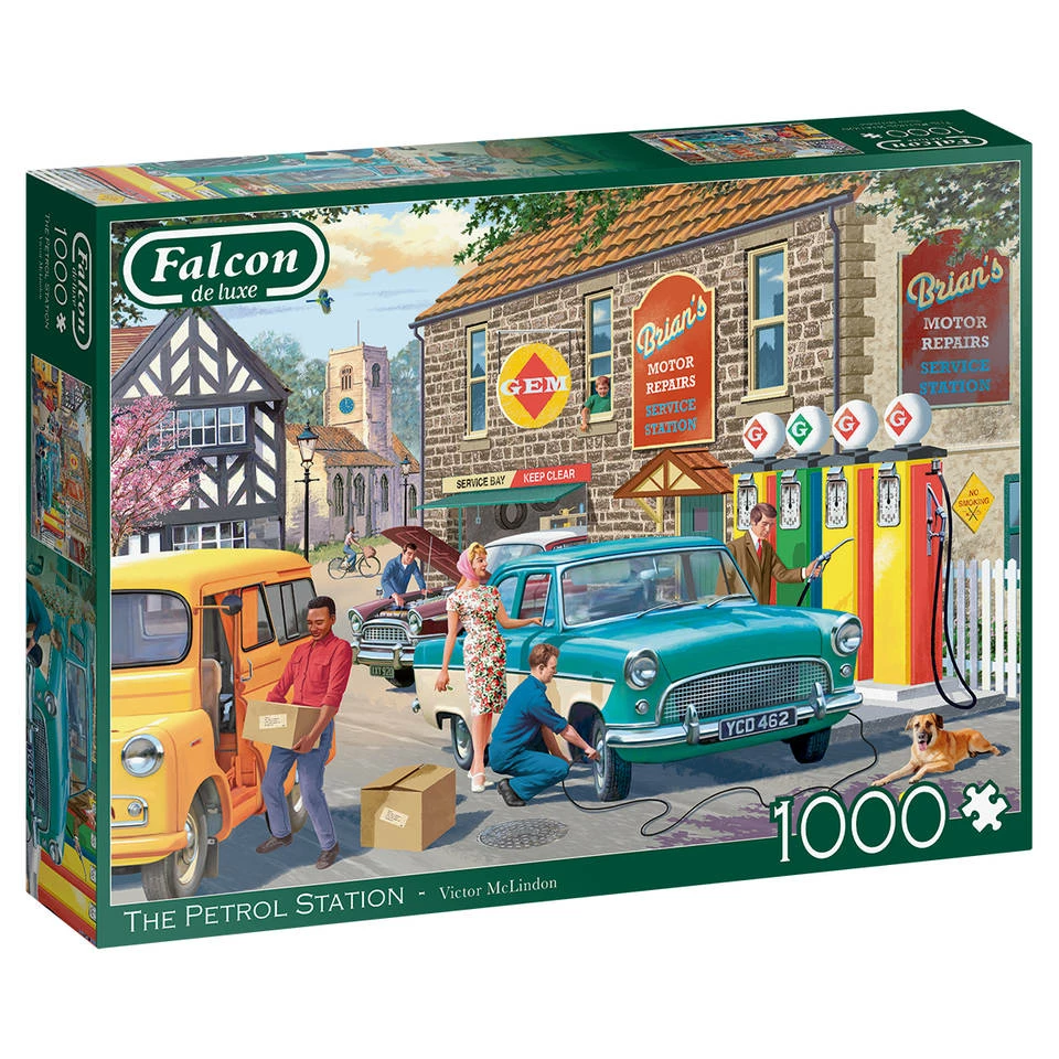 Jumbo Falcon De Luxe Puzzel Petrol Station - 1000 Stukjes 1 Jumbo Falcon De Luxe Puzzel Petrol Station - 1000 Stukjes