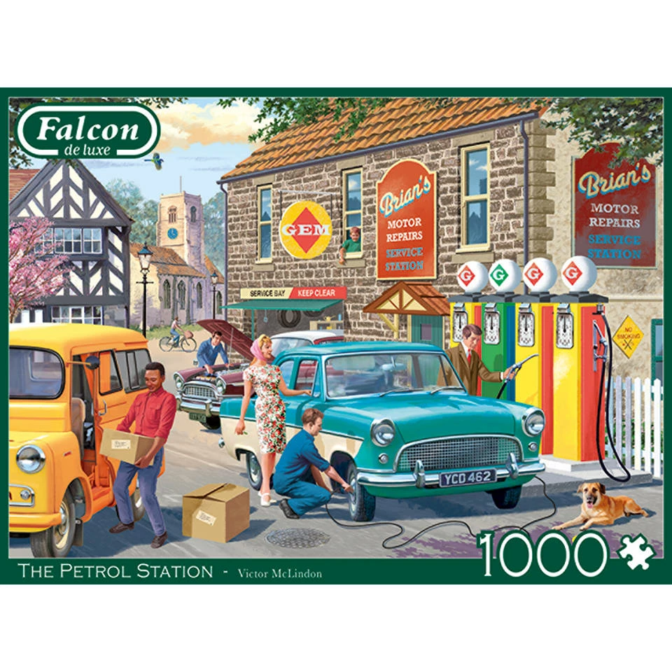 Jumbo Falcon De Luxe Puzzel Petrol Station - 1000 Stukjes 2 Jumbo Falcon De Luxe Puzzel Petrol Station - 1000 Stukjes - Afbeelding 2