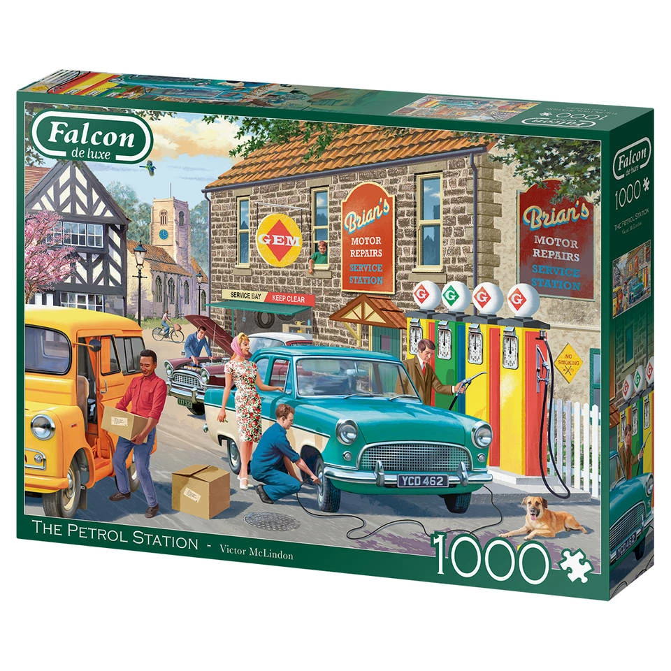 Jumbo Falcon De Luxe Puzzel Petrol Station - 1000 Stukjes 4 Jumbo Falcon De Luxe Puzzel Petrol Station - 1000 Stukjes - Afbeelding 4