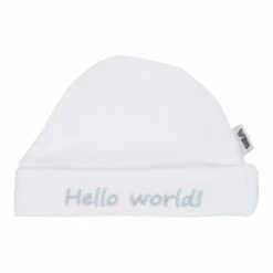 No Brand VIB Hello World Ronde Muts - Wit