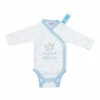 No Brand VIB Kleine Prins Rompertje Kroontje - Wit/blauw
