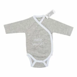 No Brand VIB Hello World Rompertje - Grijs/wit