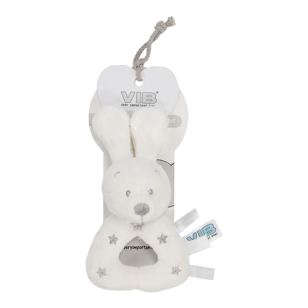No Brand VIB Konijn Rammelaar - Wit 1 No Brand VIB Konijn Rammelaar - Wit