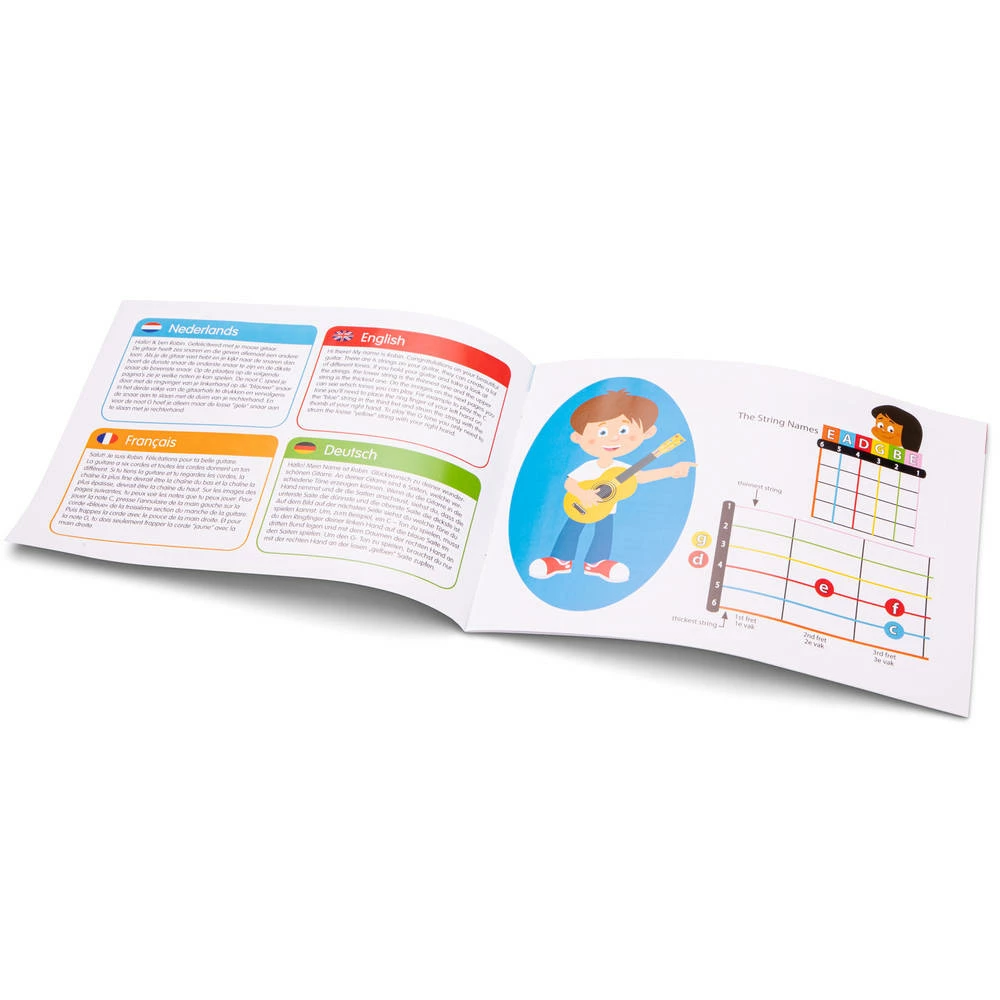 No Brand New Classic Toys Houten Gitaar Deluxe 4 No Brand New Classic Toys Houten Gitaar Deluxe - Afbeelding 4