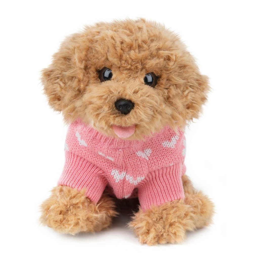 No Brand Studio Pets Cookie Knuffelhond Met Truitje - 23 Cm 1 No Brand Studio Pets Cookie Knuffelhond Met Truitje - 23 Cm