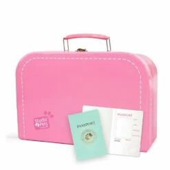 No Brand Studio Pets Koffertje Voor 23 Cm Knuffels - Roze