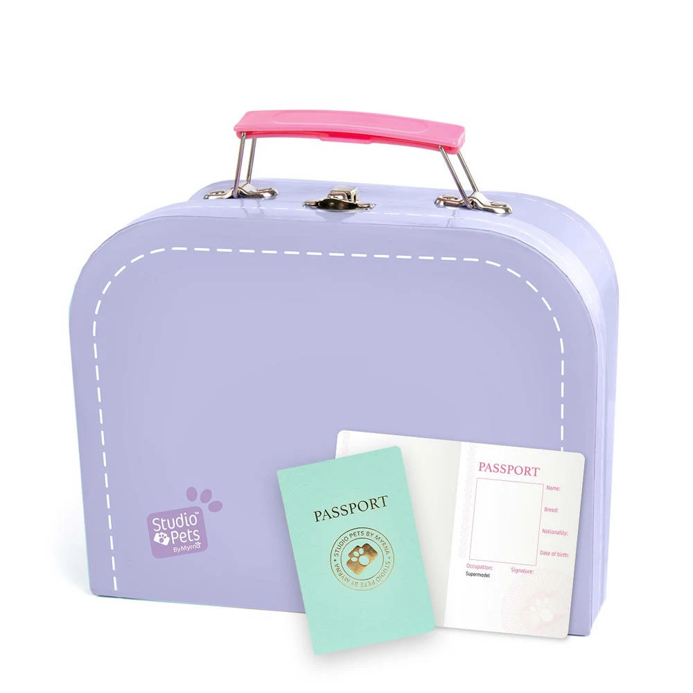 No Brand Studio Pets Koffertje Voor 16 Cm Knuffels - Lila 1 No Brand Studio Pets Koffertje Voor 16 Cm Knuffels - Lila