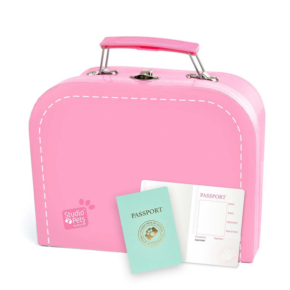 No Brand Studio Pets Koffertje Voor 16 Cm Knuffels - Roze 1 No Brand Studio Pets Koffertje Voor 16 Cm Knuffels - Roze