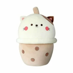Miniso Pluchen Bubble Tea Kat