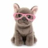 No Brand Studio Pets Shady Knuffelhond Met Bril - 16 Cm